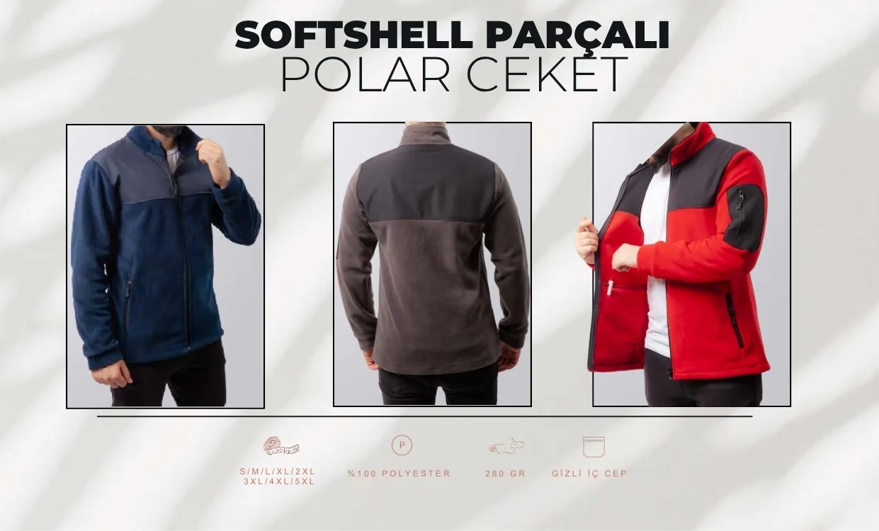 Promosyon Parçalı Polar Ceket